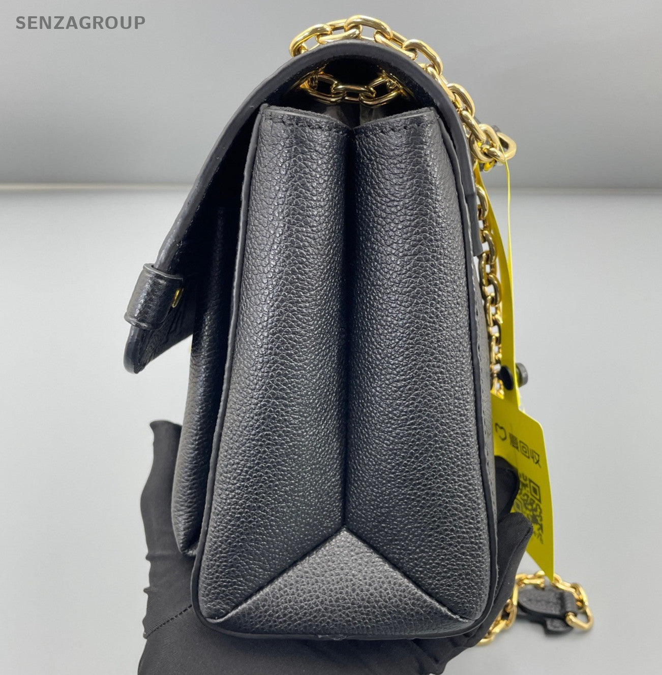 Louis Vuitton Vavin MM Black Monogram Chain Shoulder Bag Women Classic