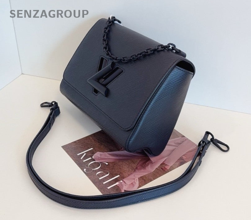 Louis Vuitton Twist so black Epi Leather Chain Shoulder bag Crossbody Women