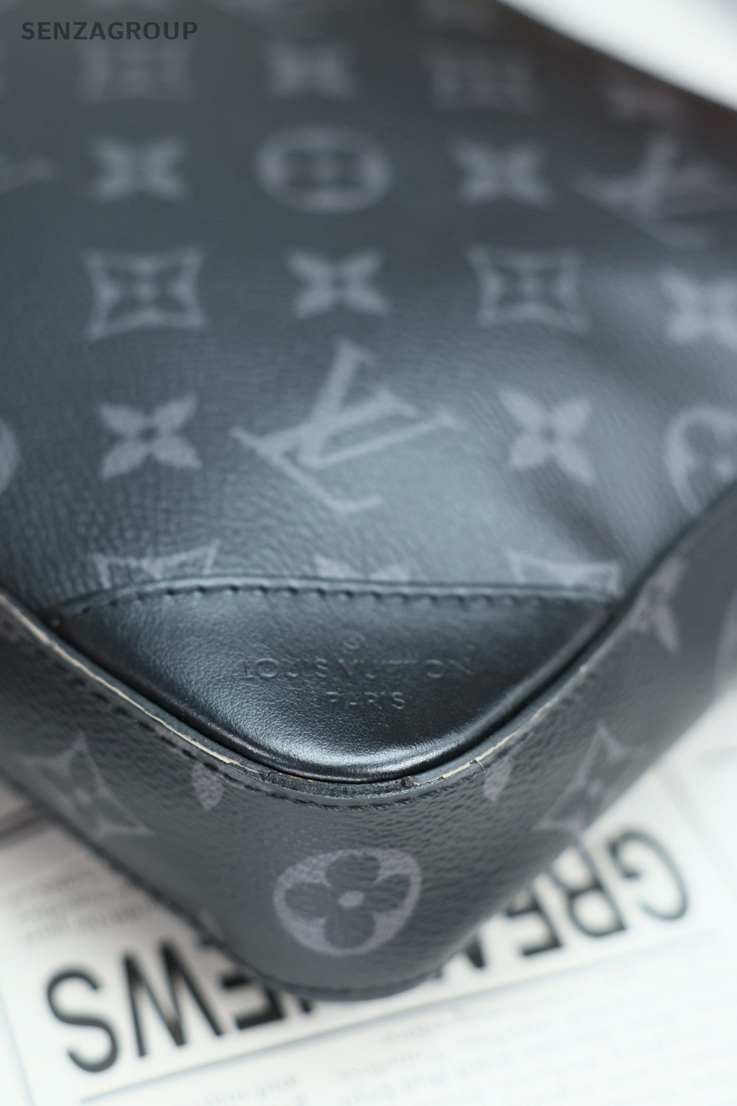 Louis Vuitton Monogram Crossbody Shoulder Bag Black