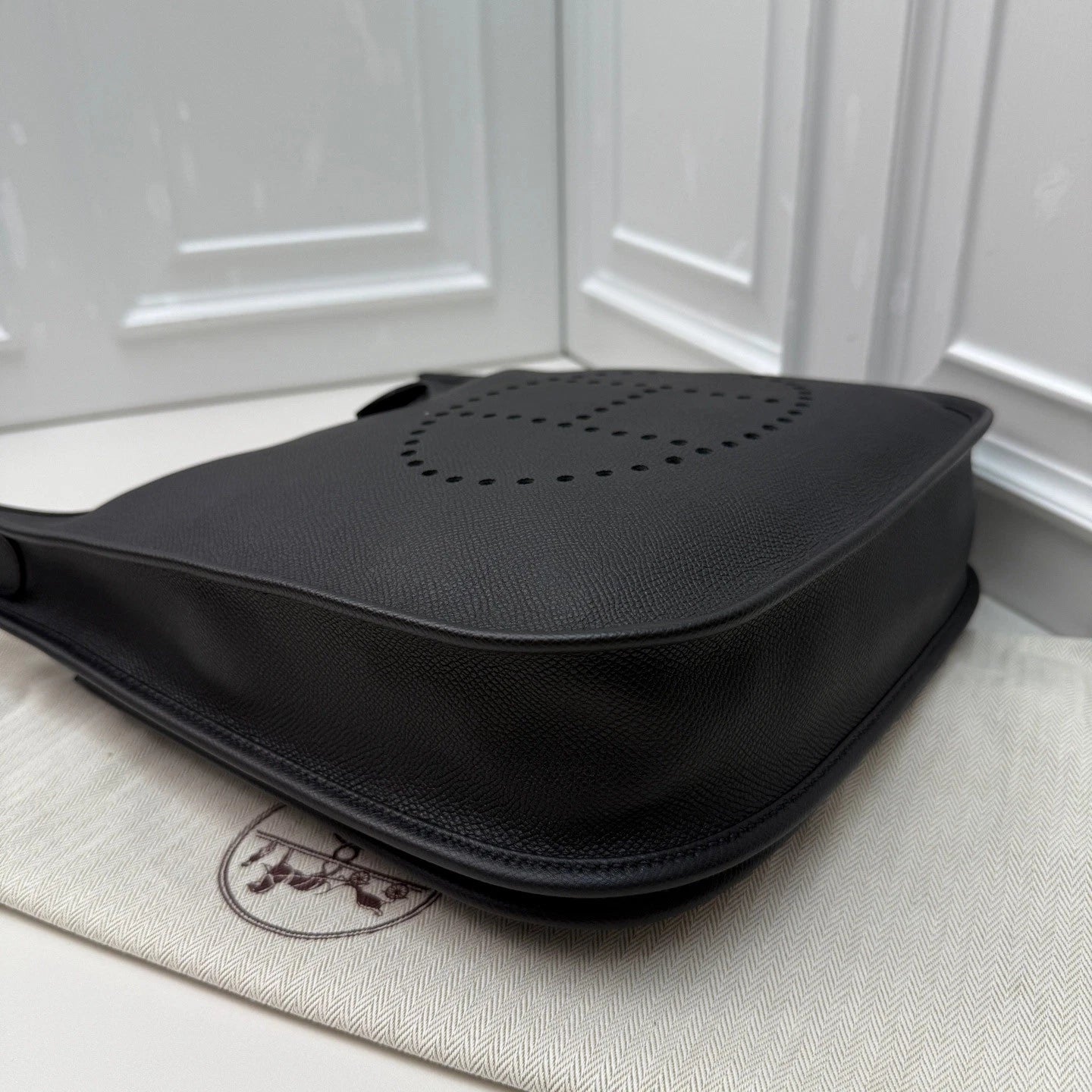 Hermes Evelyne 29 Epsom Shoulder Crossbody Bag Black Women Classic