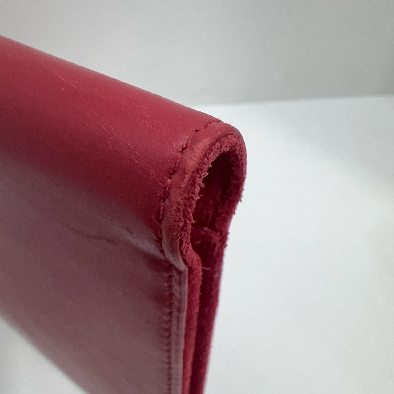 YSL Red Leather Clutch Evening Bag For Women Rare