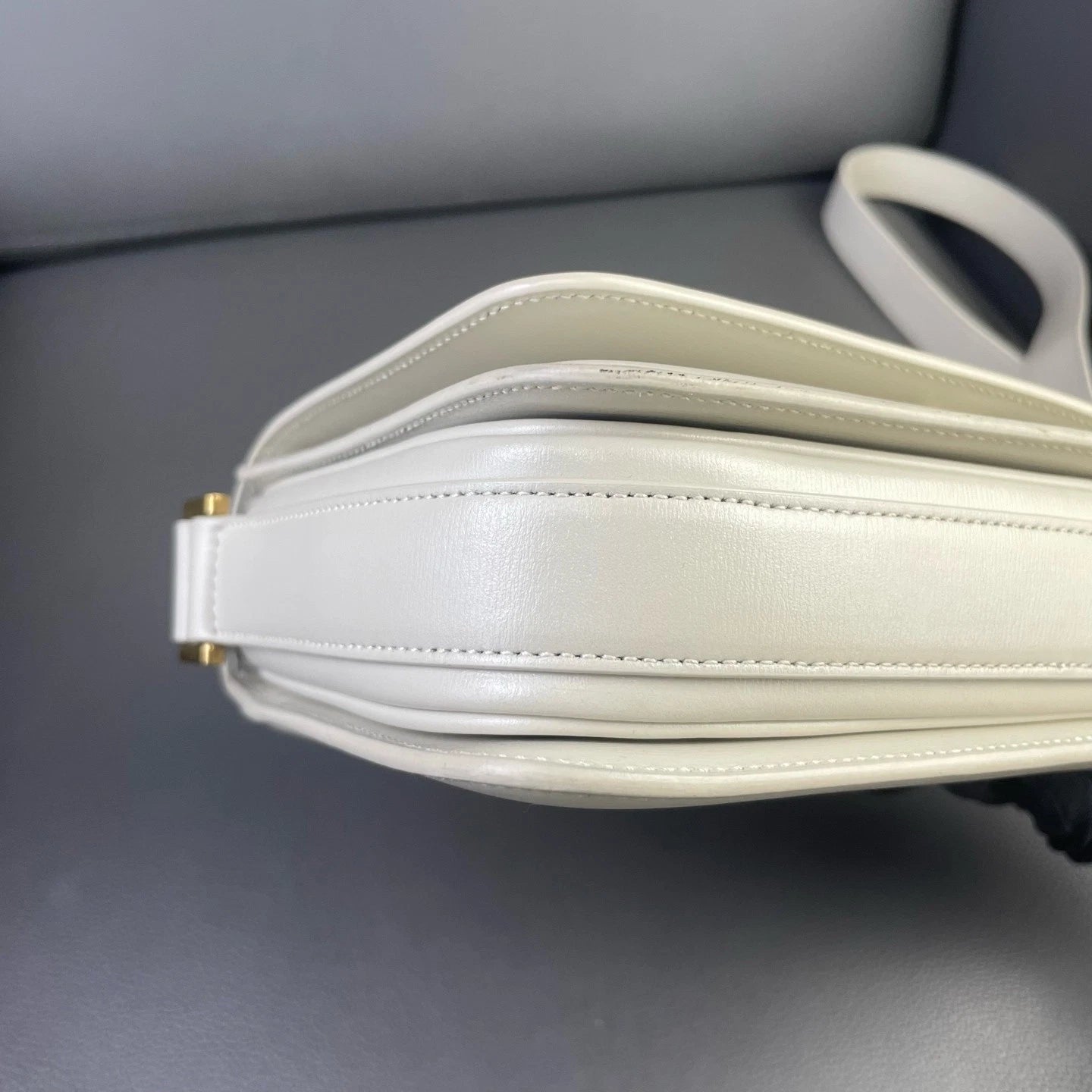 YSL Classic Calfskin Ivory White Shoulder Crossbody Bag For Women