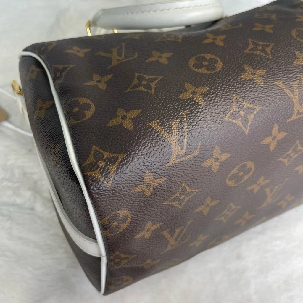 Louis Vuitton Speedy Bandouliere 25 Monogram Canvas Handbag Crossbody Ghw