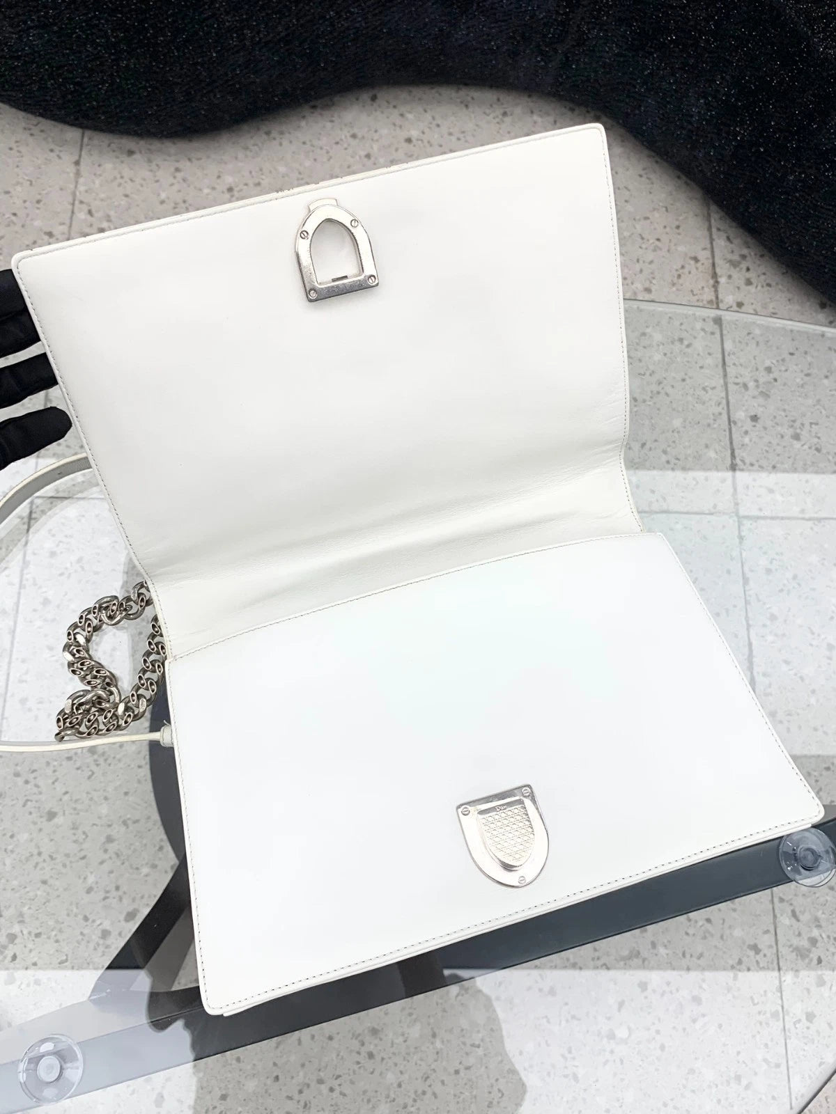 Christian Dior Diorama Tassel Calfskin GM Shoulder Bag Crossbody Bag Women S