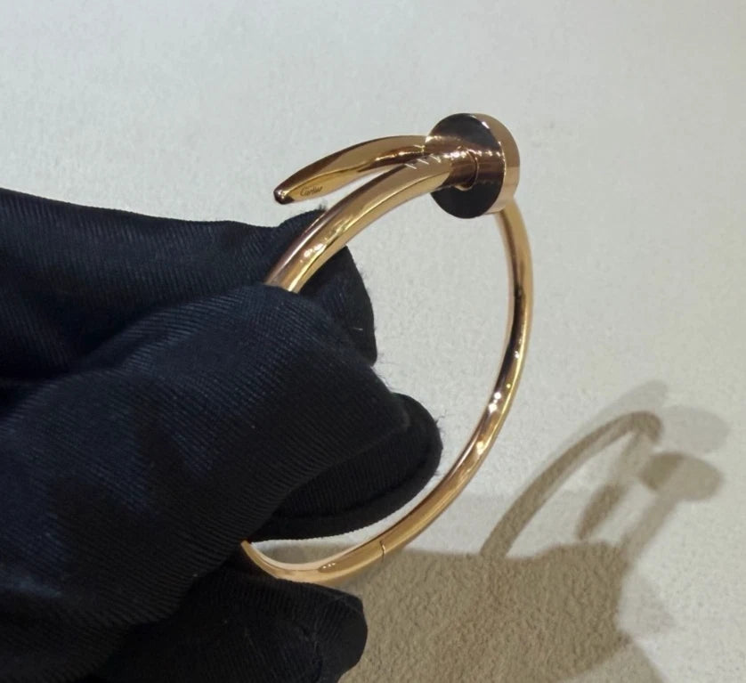 Excellent Cartier Juste Un Clou 18k Rose Gold Classic Bangle Bracelet Size16