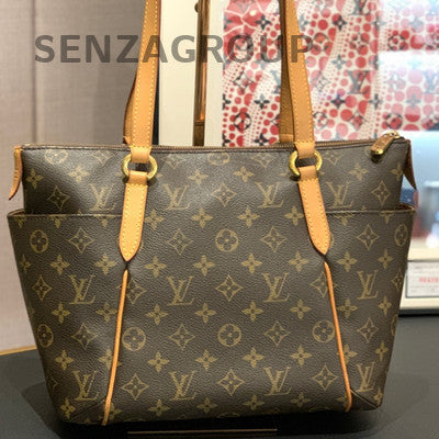 Louis Vuitton Totally PM Monogram Tote Bag Brown Gold Hardware Women's Fashion