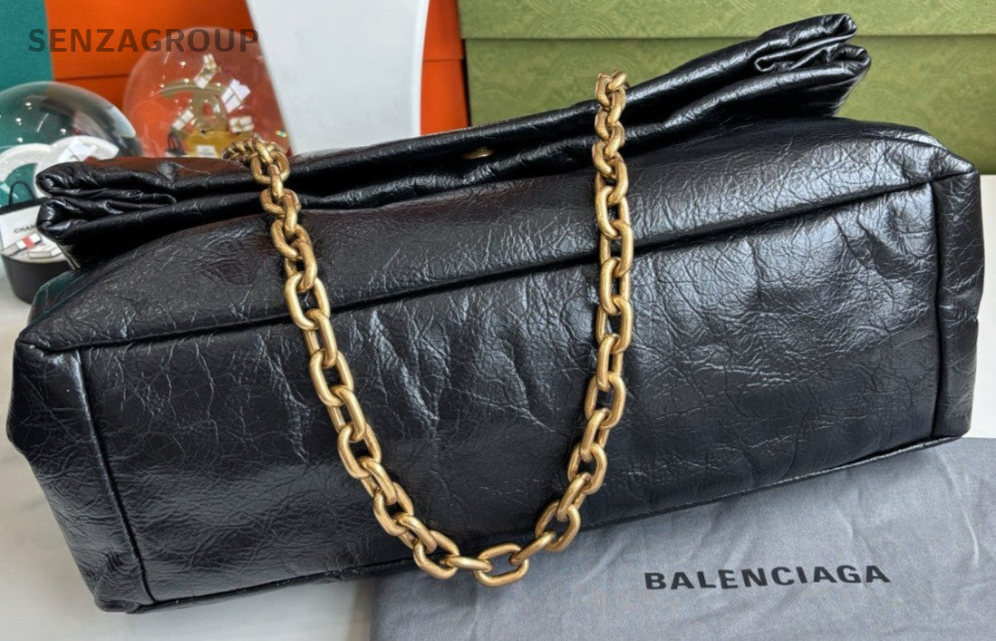 Balenicaga Monaco Medium Black gold Shoulder bag Crossbody Almost brand new