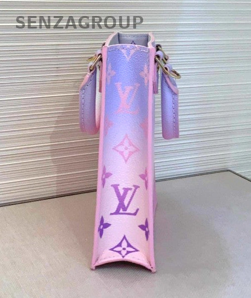 Louis Vuitton Colorful gradient color Petit Sac Plat Sunrise Paste Crossbody
