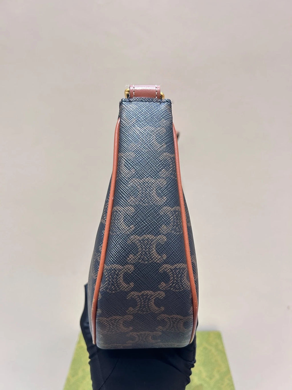 Celine AVA Triomphe Canvas Underarm Pea Shoulder Bag For Women