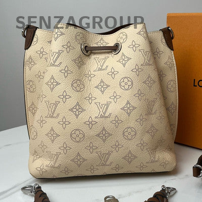 Louis Vuitton Moon Goddess Monogram Bucket Bag Beige Silver Women's Fashion