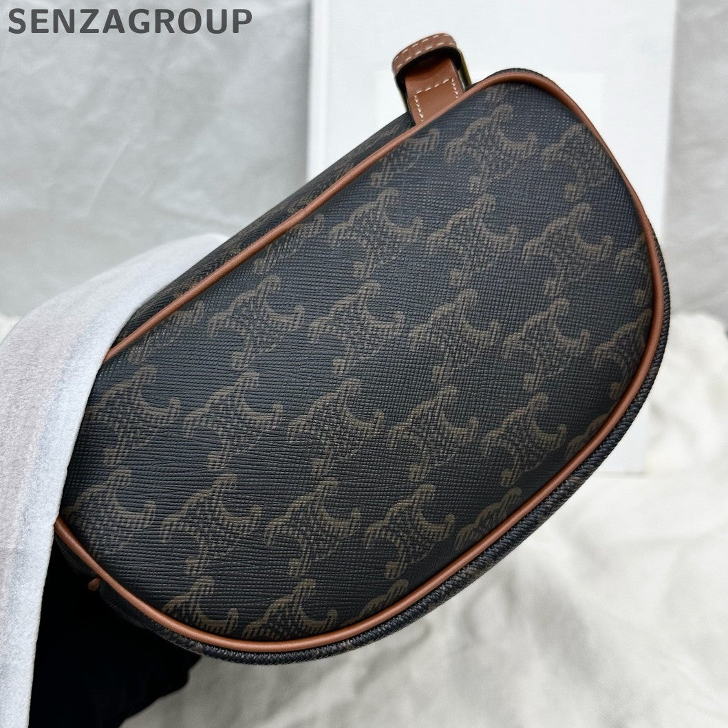 Celine Triomphe Mini Backpack Black & Brown Monogram - Classic Women's Bag