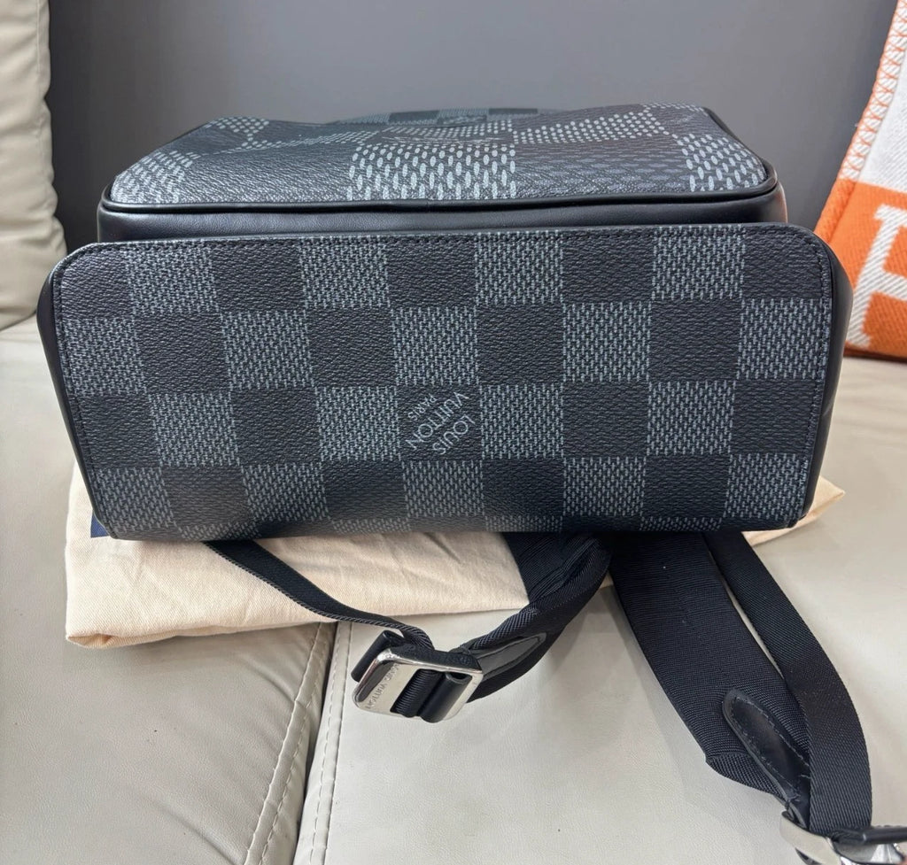 Louis Vuitton Damier Graphite Campus Backpack Blue Women Fashion