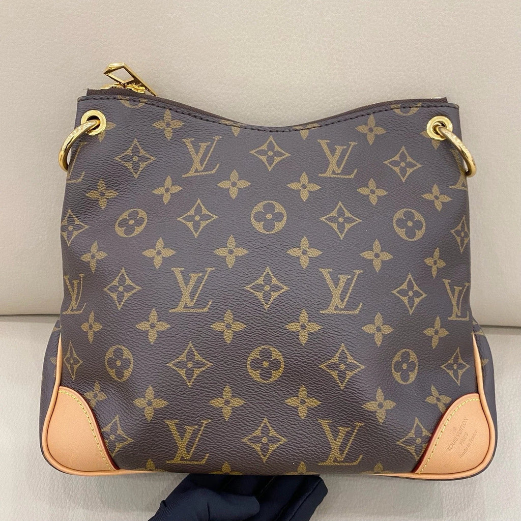 Louis Vuitton Odeon PM Shoulder Bag Crossbody Monogram Brown Gold Women Classic