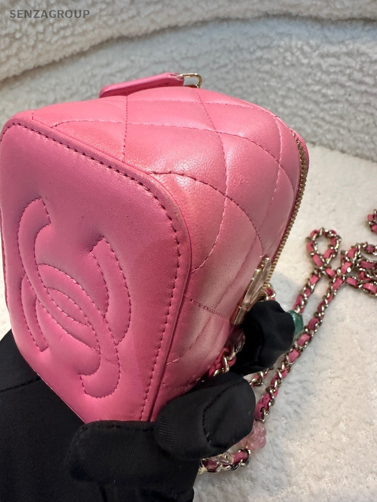 CHANEL Vanity Box Sweet Series Chain Shoulder bag Crossbody Pink Women