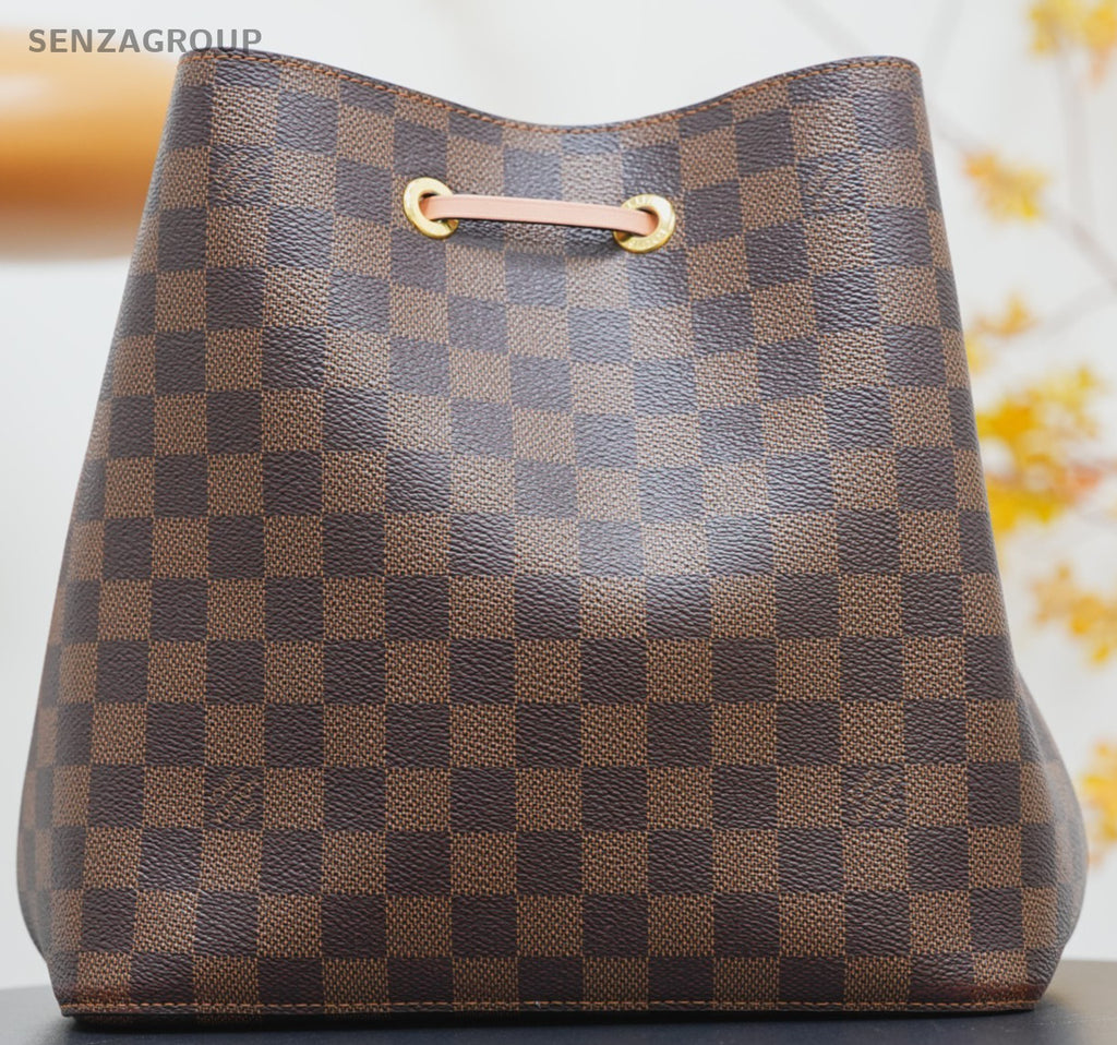 LOUIS VUITTON NeoNoe Damier Ebene Bucket Drawstring Shoulder bag Women Brown