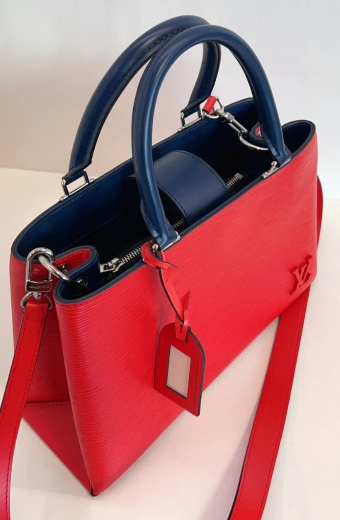 Louis Vuitton Kleber Epi Leather Top Handle 2WAY Shoulder bag Red Women