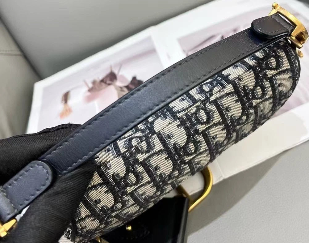 Christian Dior Monogram Saddle 2-Way Shoulder Bag Crossbody Pre-Owned