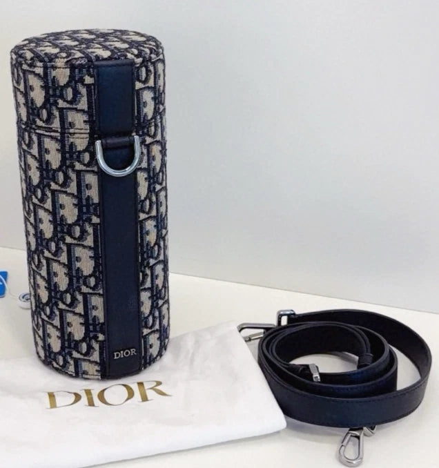 Christian Dior Monogram Cylinder-shaped Bag Top Handle 2-Way Crossbody - Pre-Owned