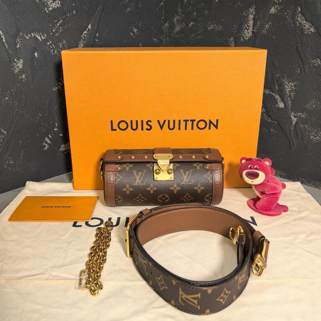 Louis Vuitton Papillon Canvas Shoulder Bag For Women