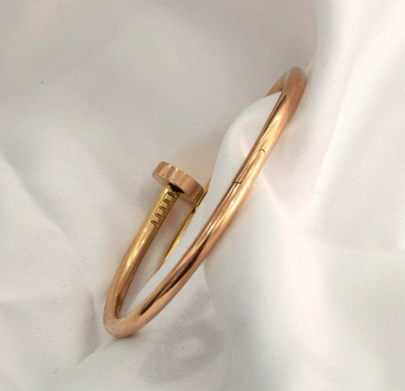 Cartier Juste Un Clou 18k Rose Gold Wide Bangle Bracelet Size16（5.9-6.2 in）
