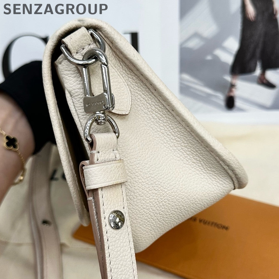 Louis Vuitton Buci Epi Leather Silver Baguette Shoulder Bag
