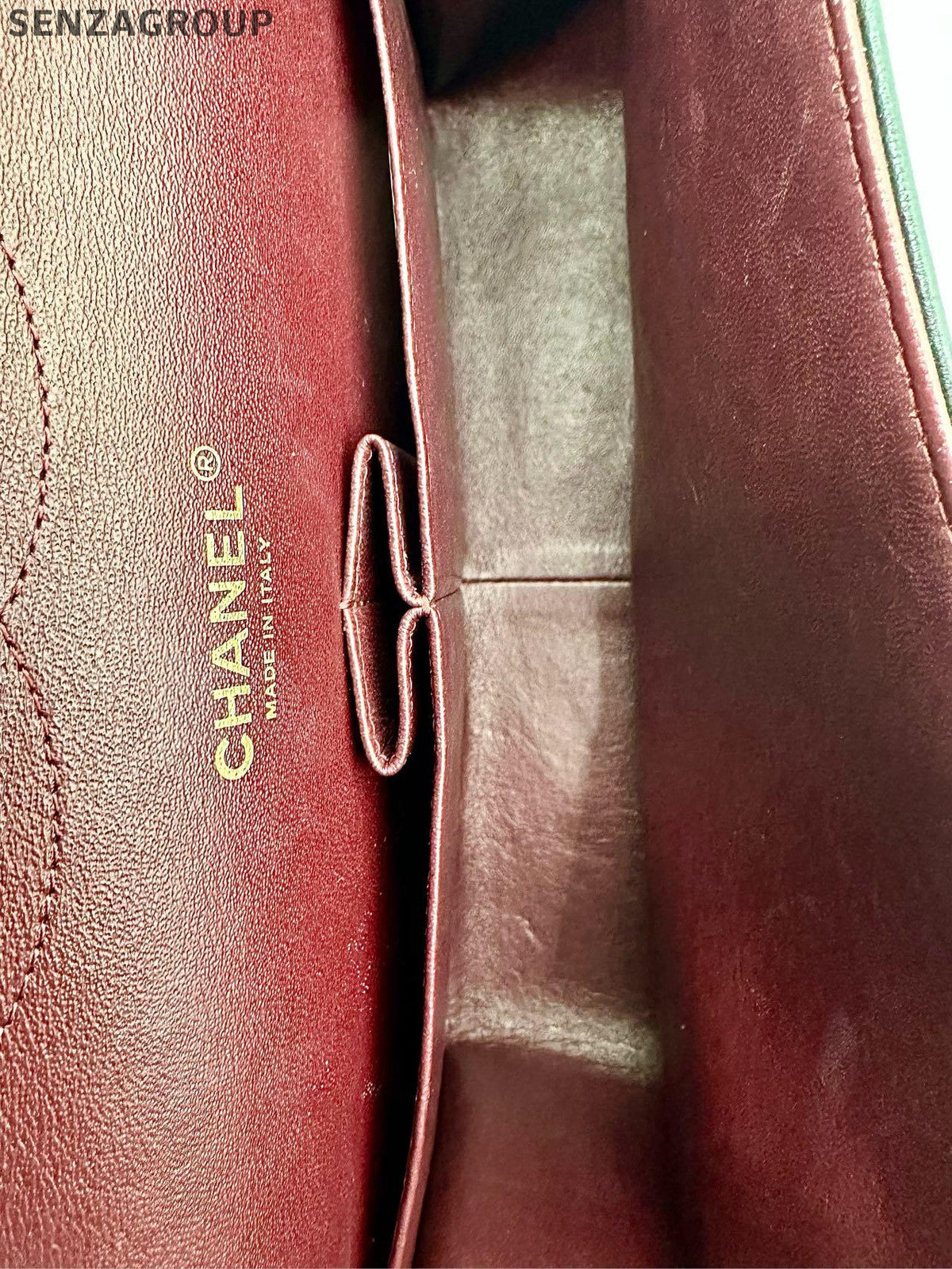 Chanel Classic Flap Jumbo Lambskin Shoulder Bag Black Gold