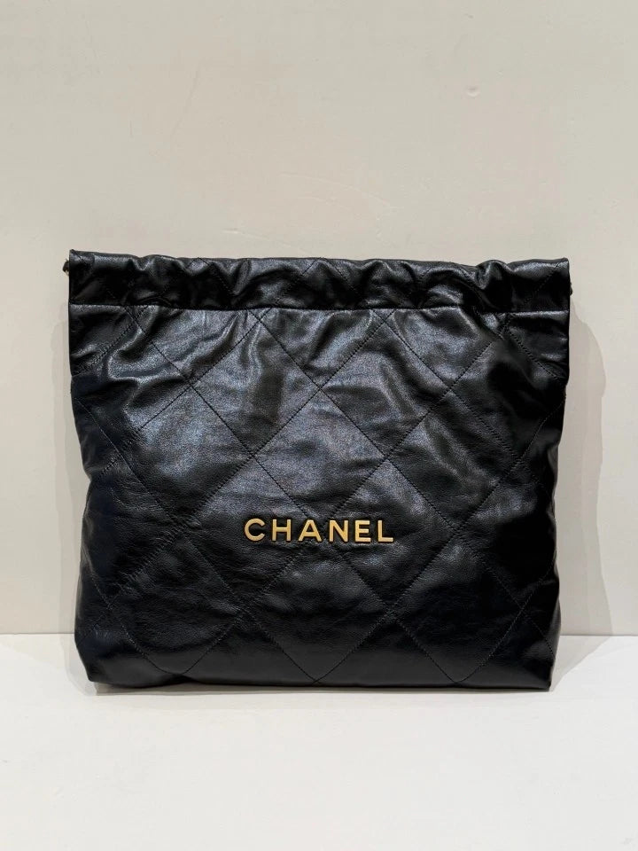 CHANEL 22Bag Black Medium Tote Shoulder Bag For Women