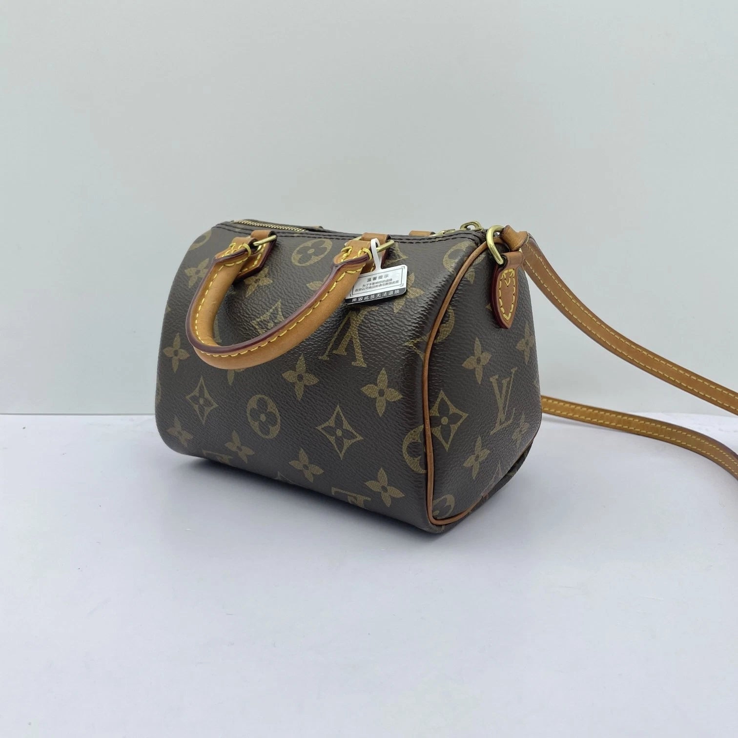 Louis Vuitton Canvas Speedy Nano Crossbody Handbag For Women
