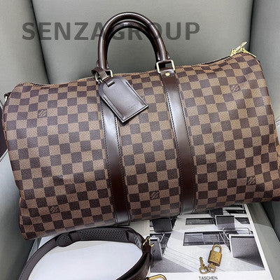 Louis Vuitton Damier Ebene Keepall 45 Travel Bag - Brown, Gold Hardware