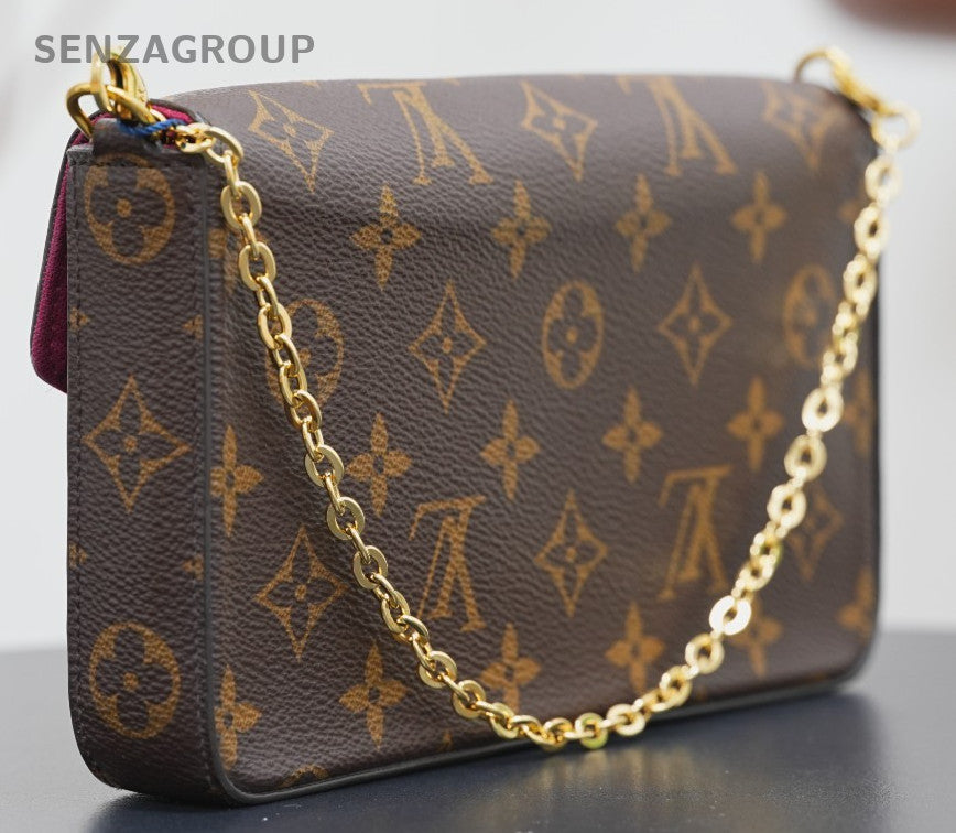 Louis Vuitton Félicie Pochette Monogram Chain Strap Crossbody bag M81896