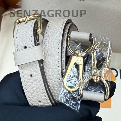 Louis Vuitton Capucines MM Grey Gold Handbag Shoulder Bag Women