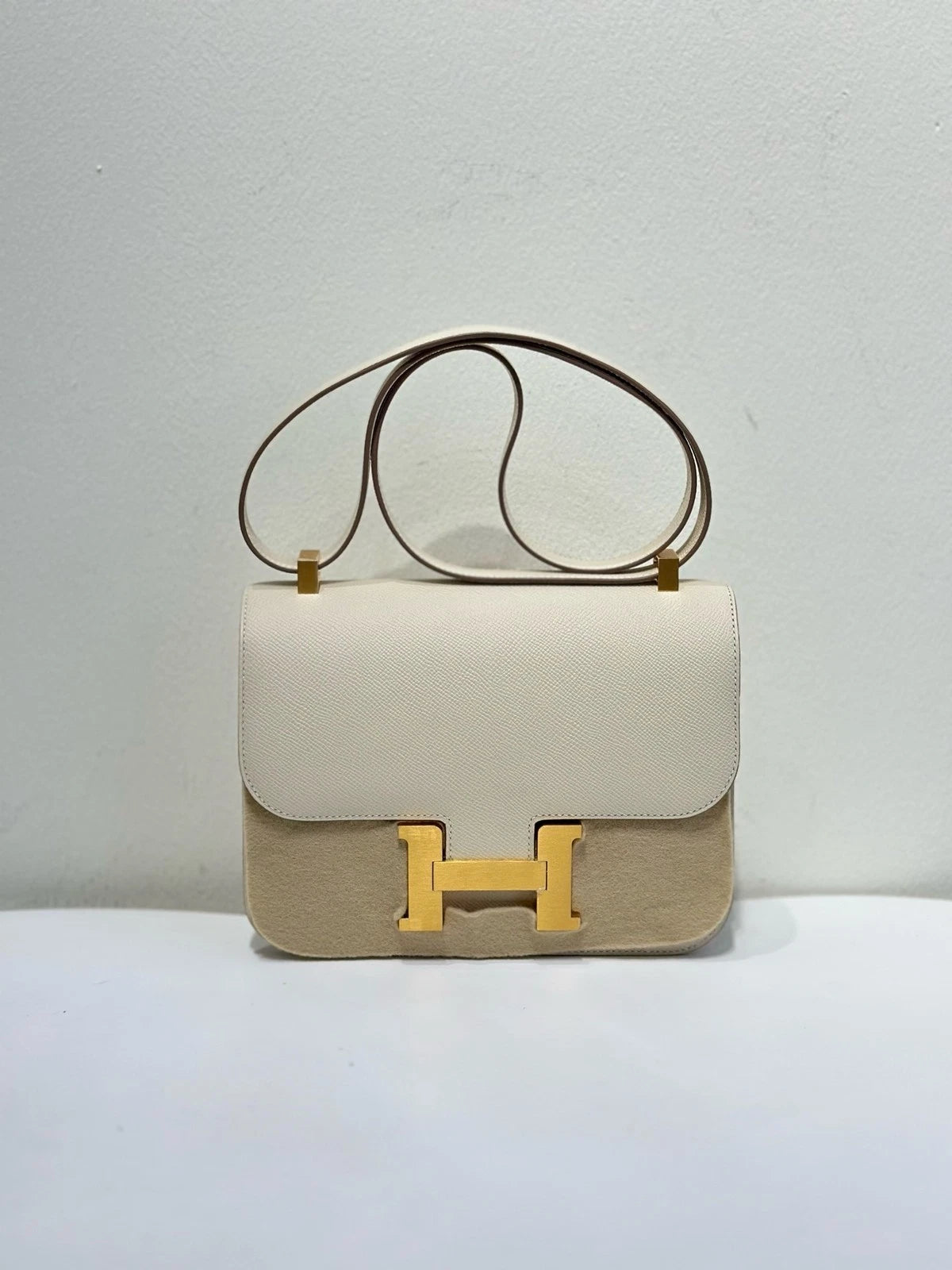 Hermes New Constance24 White Shoulder Bag For Women