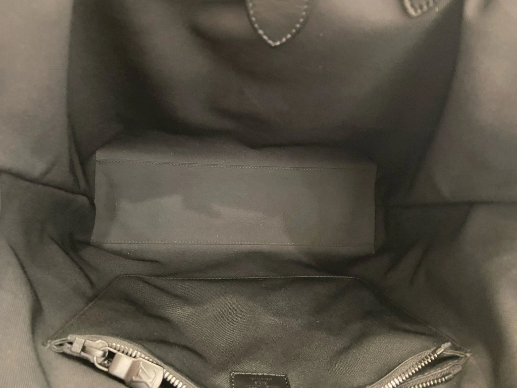 Louis Vuitton Saumur Black Canvas Tote Handbag For Women