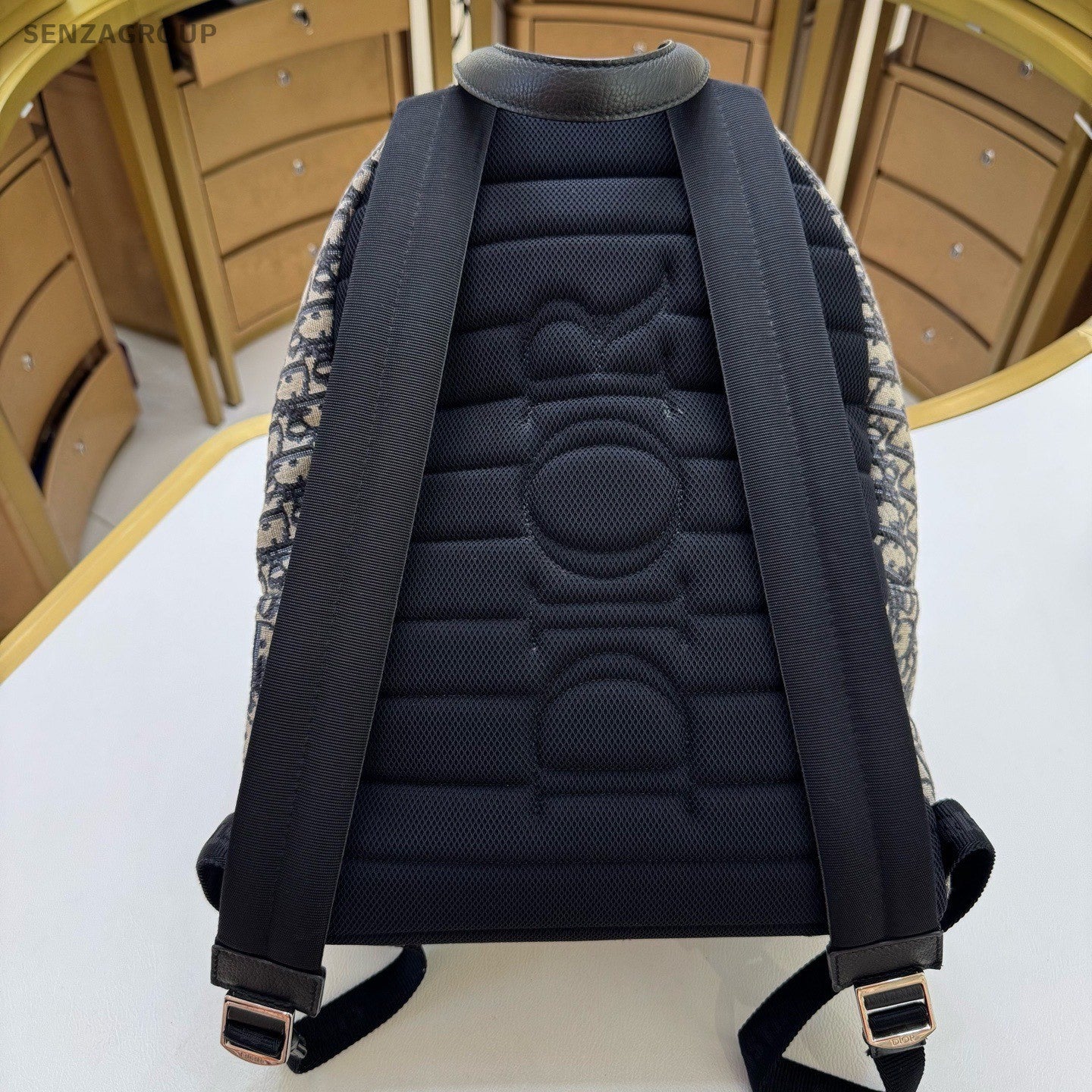 Christian Dior Rider Oblique GM Backpack Black Silver Unsex Adults Classic