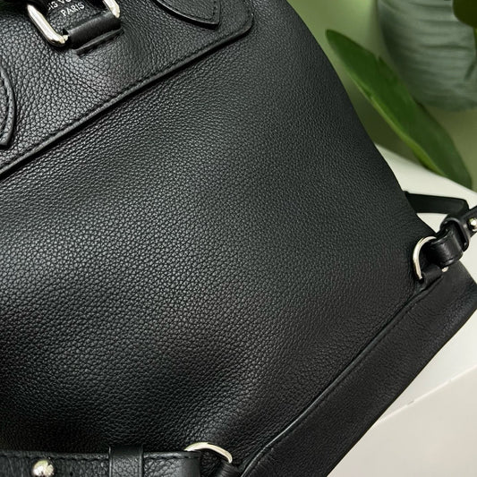 Louis Vuitton Lockme Backpack Black Silver Unisex Adults Classic