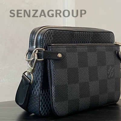 Louis Vuitton Trio Monogram Canvas Men's Zipper Crossbody Bag