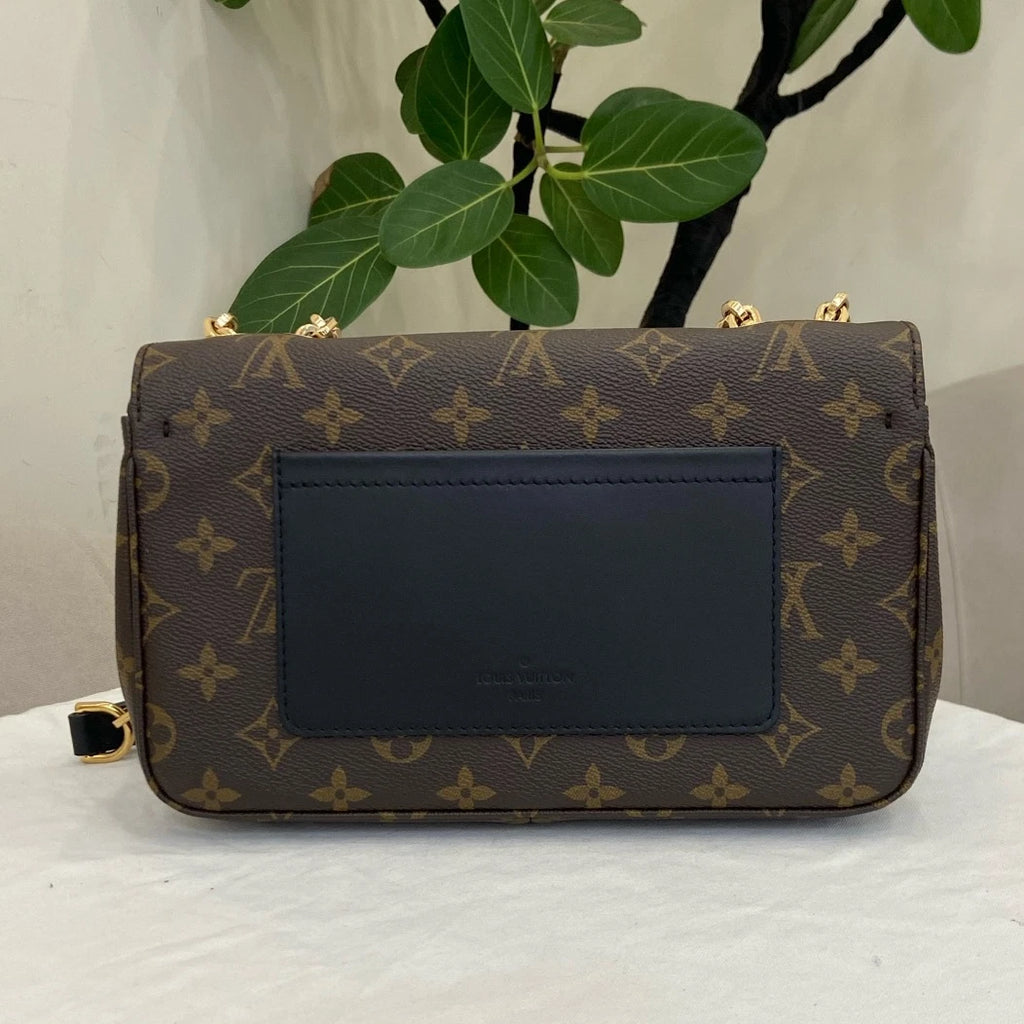Louis Vuitton Marceau Chain Shoulder Bag Crossbody Brown Gold Women Classic