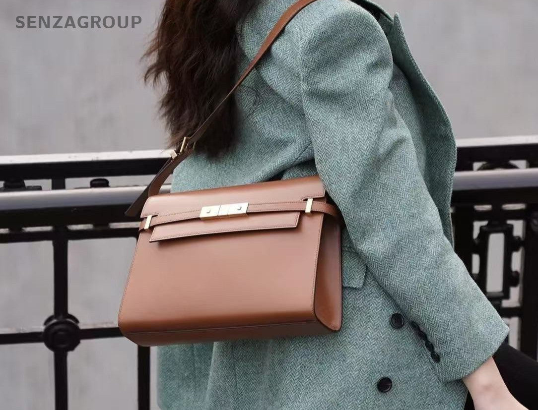 YSL Saint Laurent Manhattan caramel Shoulder bag Crossbody Almost Brand NEW