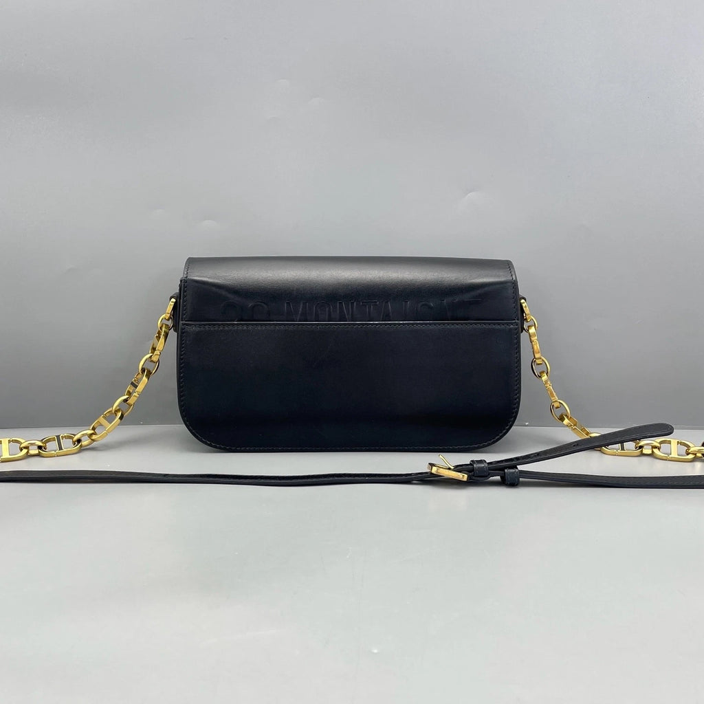 Dior Montaigne30 Chain Shoulder Bag Black For Women