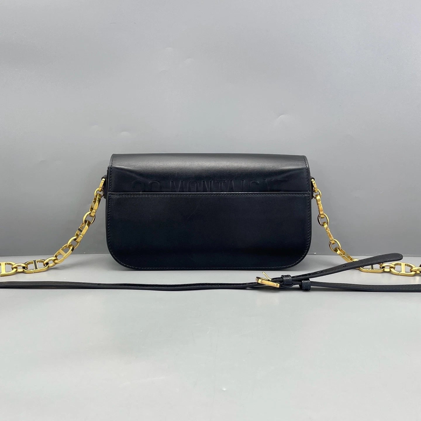 Dior Montaigne30 Chain Shoulder Bag Black For Women