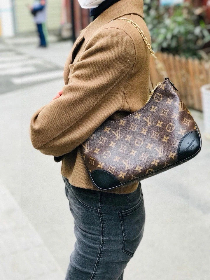 Louis Vuitton Boulogne Black Shoulder Crossbody Bag For Women