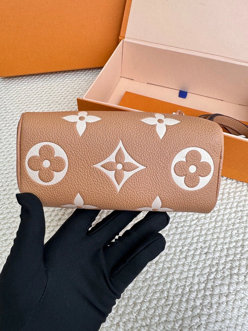 Louis Vuitton Canvas Speedy Nano Beige Handbag For Women