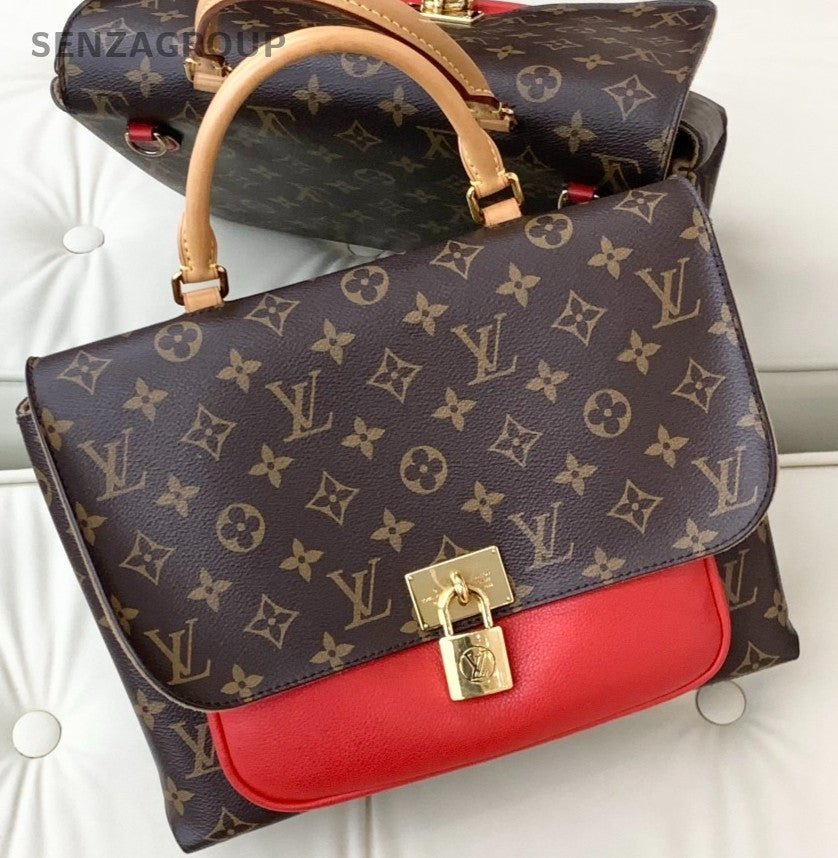 Louis Vuitton MARIGNAN Monogram Top Handle bag Red Women