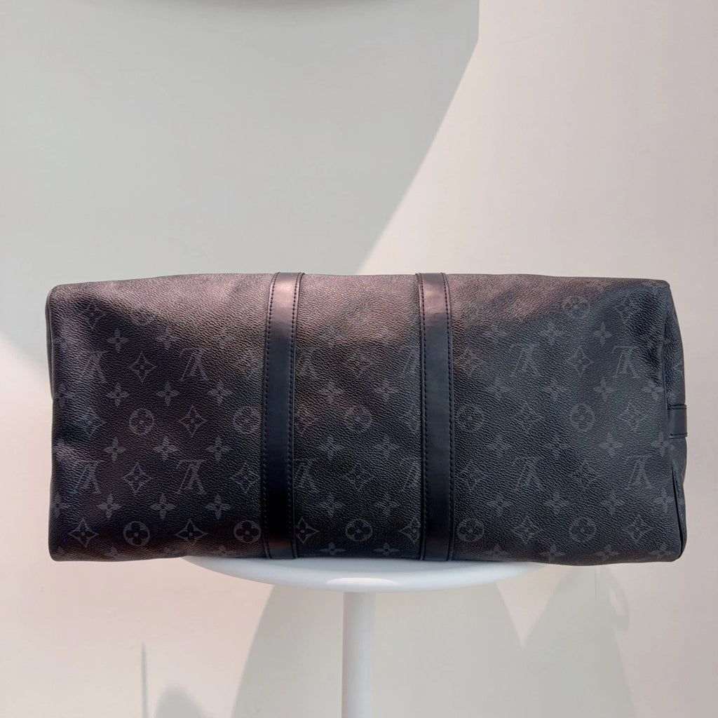 Louis Vuitton Keepall Black Shoulder Bag Excellent