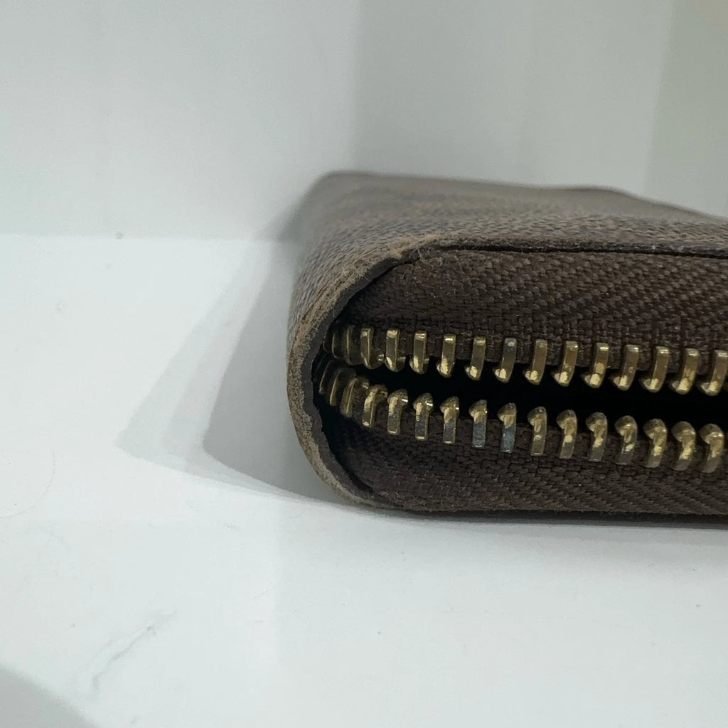 Louis Vuitton Damier Canvas Zippy Wallet Brown For Women
