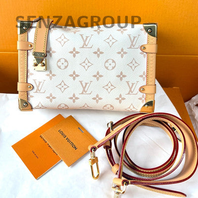 Louis Vuitton Monogram Soft Trunk Bag Medium White & Orange Women's