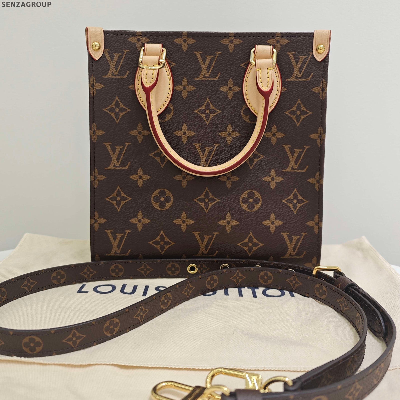 Louis Vuitton Sac Plat BB Monogram Crossbody Bag for Women