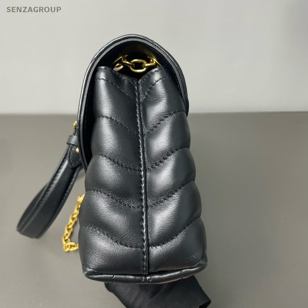 Louis Vuitton New Wave Clafskin Chain Shoulder bag Black Gold Women