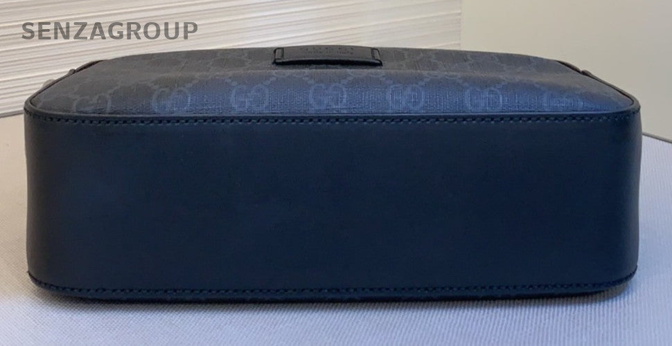 GUCCI GG Camera bag Black Monogram Canvas Shoulder bag Crossbody
