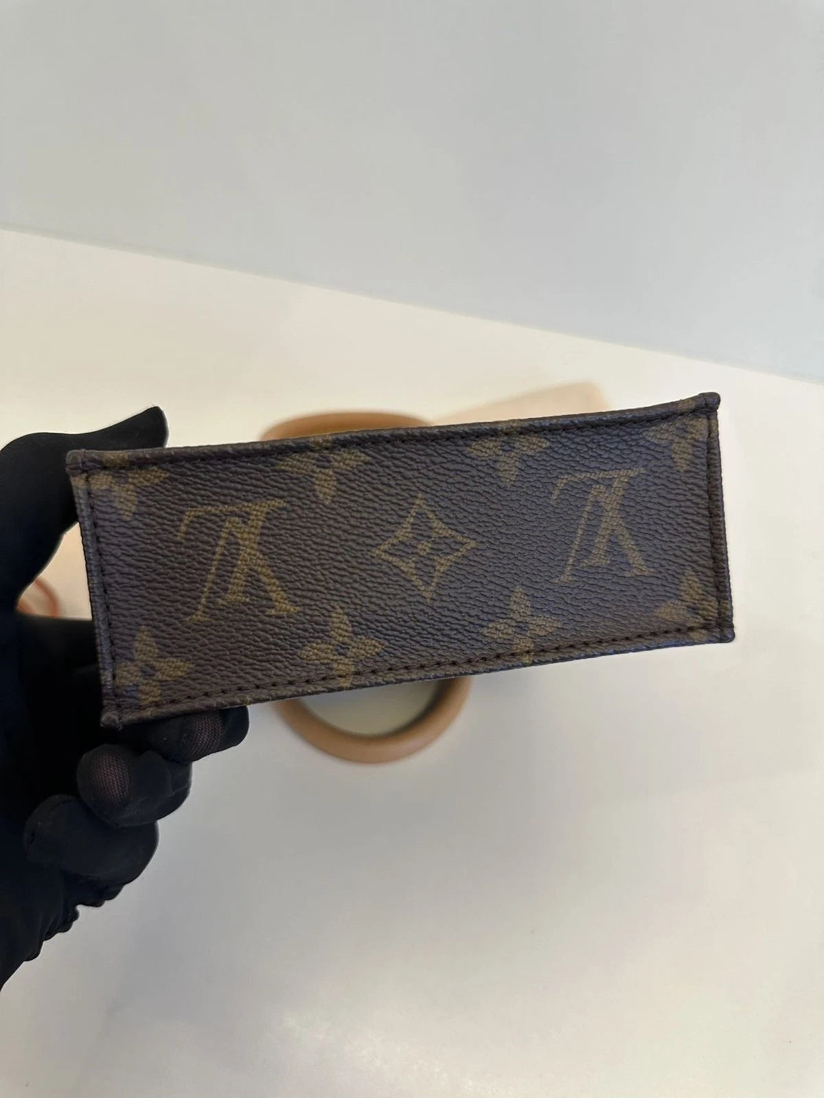 Louis Vuitton Tote Mini Monogram Top Handle Crossbody Bag Brown Women Classic
